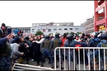 Los disturbios después del partido de Independiente ante Central, el sábado