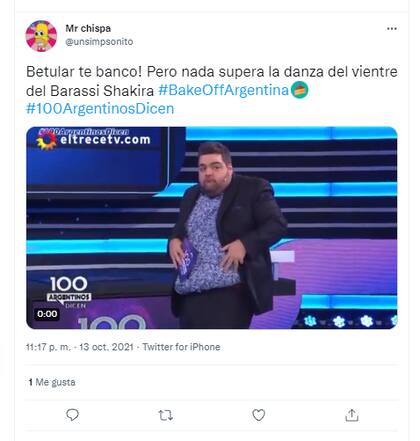 Los divertidos memes por el baile de Damián Betular en Bake Off Argentina (Telefe)