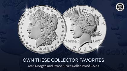 Los dólares de plata Morgan and Peace también cuestan US$95 (Facebook/United States Mint)