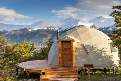 Los domos son geodésicos y están muy bien aislados.