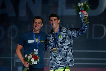 Los dos astros estadounidenses de la natación