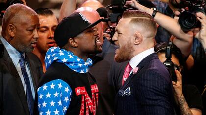 Los dos boxeadores cara a cara