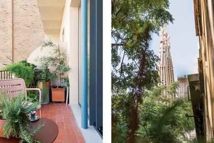 Los dos dormitorios dan al balcón corrido con privilegiada vista a La Sagrada Familia.