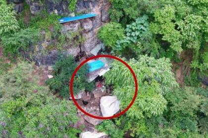 Los drones lograron identificar una cueva y basura doméstica en una montaña de la provincia de Yunnan, en el suroeste de China