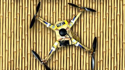 Los drones tucumanos, hechos con caña de bambú