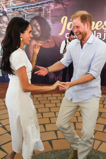 Los duques en en agosto 2024, parte de su gira por Colombia