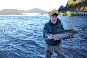 Los ejemplares de la boca del Correntoso son de gran porte. En ocasiones, superan los 8 kilos.