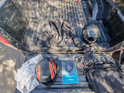 Los elementos secuestrados de los delincuentes