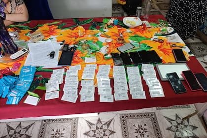 Los elementos secuestrados durante los operativos