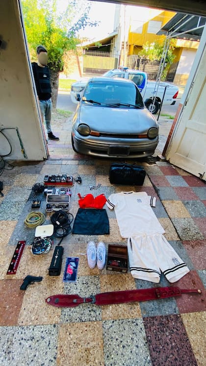 Los elementos secuestrados por la Policía