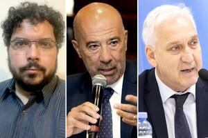 Los embajadores Pablo Vilas, Oscar Laborde y Gabriel Fuks, cuyos pliegos fueron aprobados por el Senado