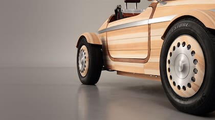 Los embecelledores de las ruedas del Toyota Setsuna emplean metal.