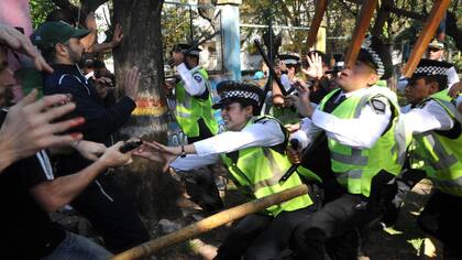 Los enfrentamientos en el Borda en 2013