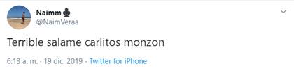 Los escalofriantes tuits de Naim Vera