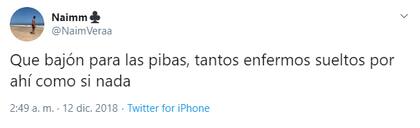 Los escalofriantes tuits de Naim Vera