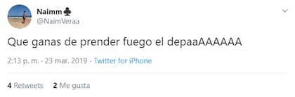 Los escalofriantes tuits de Naim Vera