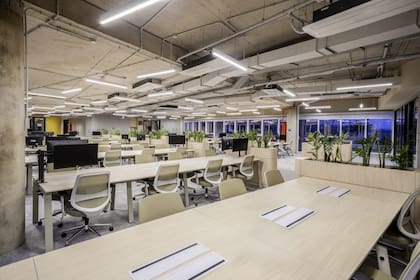 Los espacios compartidos son abiertos, luminosos y con presencia de verde