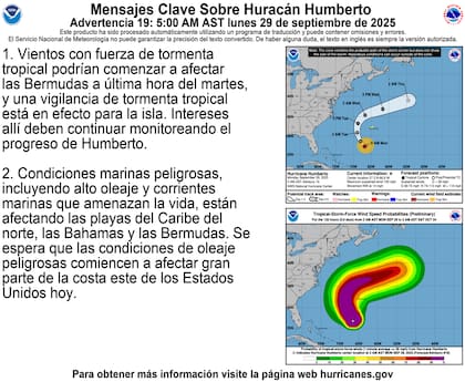 Los especialistas advirtieron sobre los efectos de Humberto en las costas de Florida