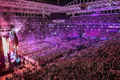 Los espectáculos musicales de las grandes estrellas se viven intensamente en el Hard Rock Stadium.