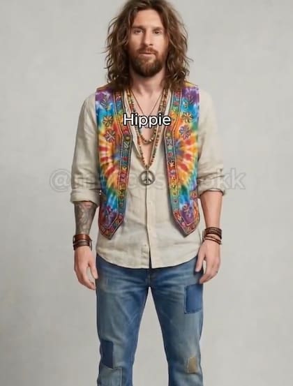 Los estilos que tendría Messi según un video de redes sociales (Foto: X)