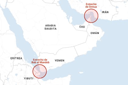 Los estrechos de Bab al Mandeb y Ormuz