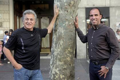 Los ex arqueros se juntaron ayer en el Café Tortoni