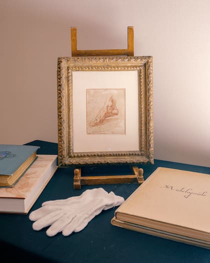 Los expertos de Christie’s creen que este dibujo es el estudio de Miguel Ángel para el pie derecho de la Sibila en el techo de la Capilla Sixtina