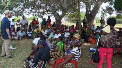 Los expertos viajaron a Mangundze el 27 de septiembre