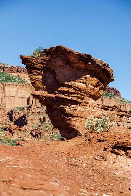 Los extraños paisajes del Parque Nacional Sierra Las Quijadas en San Luis.