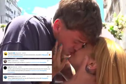 Los fanáticos reaccionaron al beso de Giles y Torres (Foto: Captura de video)