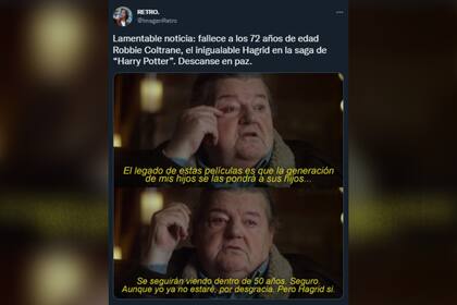 Los fanáticos recordaron las emotivas palabras del actor durante el reencuentro de Harry Potter (Foto: Captura de Instagram)