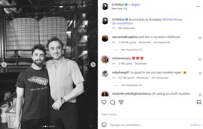 Los fanáticos se emocionaron ante el reencuentro de sus ídolos (Foto: Instagram @t22felton)