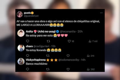 Los fanáticos se emocionaron con el reencuentro de Chiquititas (Foto: Captura de X)