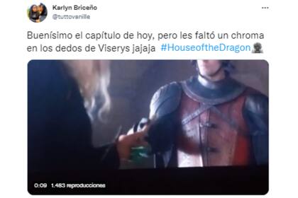 Los fans captaron el momento en el cual se pudo ver el error de edición (Foto: Captura de Twitter)