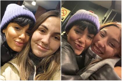 Los fans pudieron sacarse fotos con la cantante afuera del Luna Park (Foto: Instagram @_antoestrella / @nazaa__gonzalez)