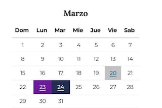¿Es feriado mañana, martes 24 de marzo?