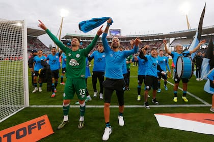 Los festejos de Belgrano tras consagrase en Córdoba