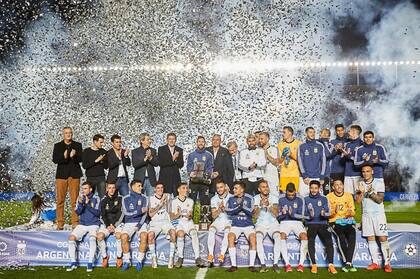 Los festejos de la selección, en la despedida de San Juan