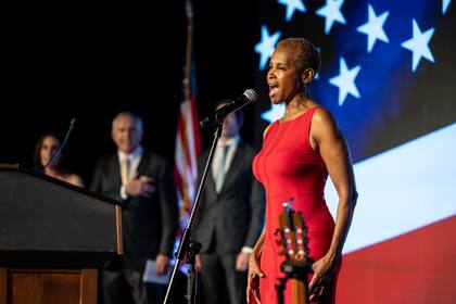 Los festejos en la Embajada de los Estados Unidos