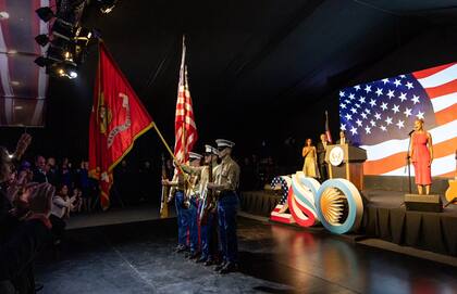 Los festejos en la Embajada de los Estados Unidos