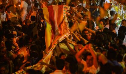 Los festejos en Sri Lanka