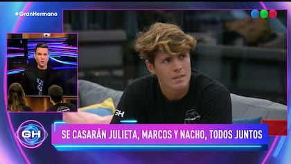 Los finalistas de Gran Hermano le dijeron a Santiago del Moro que la boda será entre los tres