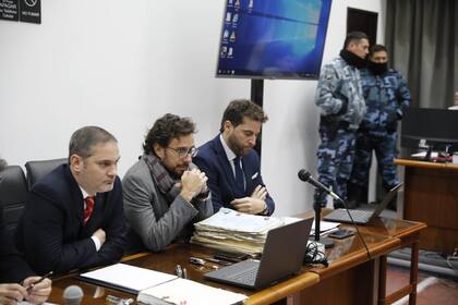 Los fiscales Andrés Quintana, Federico González y Patricio Ferrari