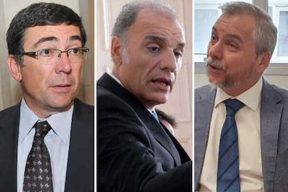 Los fiscales del caso Dalmasso: Javier Di Santo, Daniel Miralles y Luis Pizarro