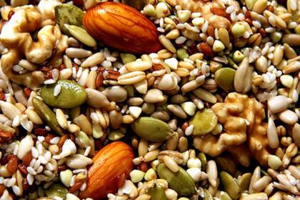 Los frutos secos y las semillas, muy ricos en magnesio