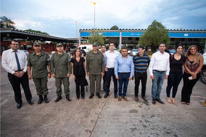 Los funcionarios visitaron ayer el paso fronterizo de Iguazú