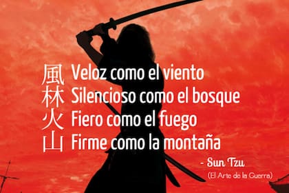 Los fundamentos de Sun Tzu fueron adaptados en una frase que se utiliza de forma corporativa