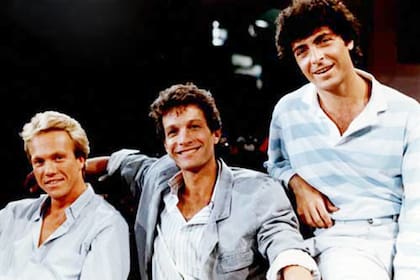Los galans de La cuñada, Fanego, Gustavo Garzón y Eduardo Sapac