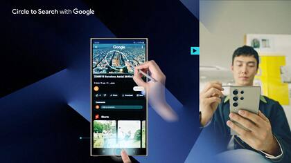 Los Galaxy S24 incorporan una función que analiza una imagen para detectar elementos y transformarlos en una búsqueda en Google