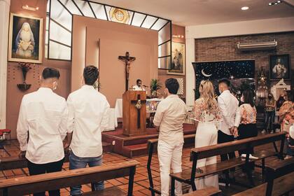 Los Gallardo ocuparon la primera fila de la iglesia